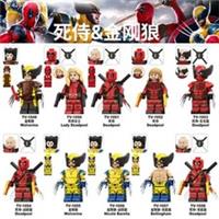 Custom Lego Marvel X-Mane Wolverine Deadpool Game Super Hero Mini Figures Toy 10