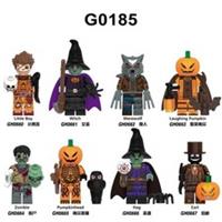 Witch Zombie Werewolf Halloween Custom Lego Minifigure Horror toy mini figure x8