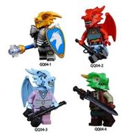 Warcraft Dragon Knight Castle Monster Custom Lego Mini Figure x 4 Hero Toy Model