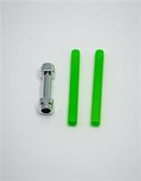 Lego Chrome Silver Hilt Lightsaber Extended Green Star Wars Weapon 66909 New!!