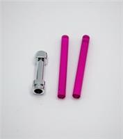 Lego Chrome Silver Hilt Lightsaber Extended Pink Star Wars Weapon 66909 New!!