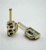Lego Chrome Gold Plated Utensil 3962 Radio Walkie Talkie x2 New!!