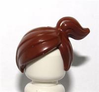 Lego Hair Wig For Female Girl Minifigure Brown High Left Ponytail