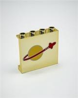 Lego Chrome Gold Plated Classic Space Wall Panel 60581 New!!