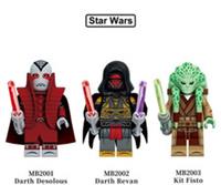 Custom Lego Figures Minifigures Jedi Star Wars Kit Fisto Darth Revan Desolous