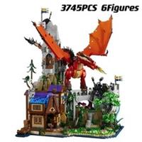 21348 MOC Dungeons & Dragons Red Dragons Tale Building Blocks w/ 3745pcs no box