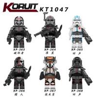 Custom Lego Minifigure Star Wars Bad Batch Clone Trooper Stormtrooper Toy Model