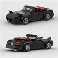 Black Mazda MX5 Miata NA Car 305 Pcs Building Brick Set MOC - UK