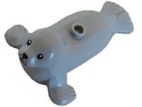 LEGO Part 3380pb01 - Seal with Stud on Back with Black Eyes