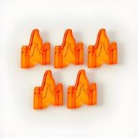 Lego 5x Transparent Orange Large Fire Flame (70880) NEW!!!