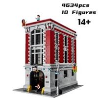 MOC 75827 Firehouse Headquarters 9 Figures Building Blocks Ghostbusters 4634pcs