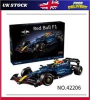 NEW 42206 MOC Oracle Red Bull Racing RB20 F1 Building Blocks 1639pcs Technic