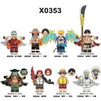 Anime One Piece Luffy Halloween Custom Lego Minifigure Horror toy mini figure 8