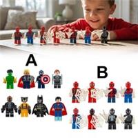 8Pcs Super Hero Comic Mini Figures Dc Minifigure Marvel/Spider-Man Toy Gift