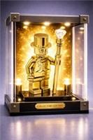 Lego Chrome Plated Mr Gold Mini Figure Shiny RARE New!!