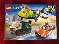 Lego City: Airplane, Service Truck Hovercraft Remix(60505)7+new&sealed 990pcs