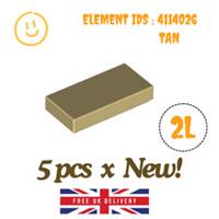 LEGO Part : 5 pcs x 3069 - Tile 1 x 2 with Groove - SELECT COLOUR