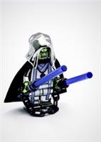 Lego Chrome Plated Grey Black Solitus Minifigure Star Wars + Weapon New!!