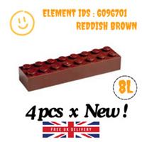 LEGO Part - 4 pcs x 3007 - Brick 2 x 8 - SELECT COLOUR