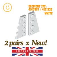 LEGO Part : 2 pairs x 41769 & 41770 - Wedge Plate 4 x 2 - SELECT COLOUR