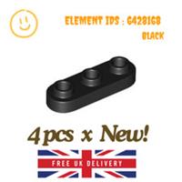 LEGO Part : 4pcs x 77850 - Plate 1 x 3 Rounded 3 Open Studs - SELECT COLOUR