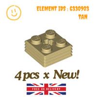 LEGO Part : 4pcs x 71752 - Brick 2x2 2/3 with Ribs & Axle Hole - SELECT COLOUR