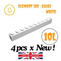 LEGO Part - 4pcs x 6111 - Brick 1 x 10 - SELECT COLOUR