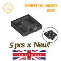 LEGO Part : 5 pcs x 10247 - Plate 2x2, 1 Pin Hole Underside Rib - SELECT COLOUR