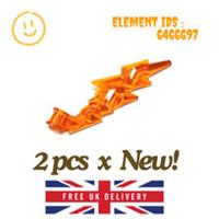 LEGO Part : 2pcs x 2149 - Wave / Lightning with Axle Hole - SELECT COLOUR