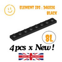 LEGO Part : 4 pcs x 3460 - Plate 1 x 8 - SELECT COLOUR