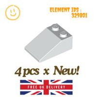 LEGO Part : 4 pcs x 3298 - Bricks Slope 33 3 x 2 - SELECT COLOUR