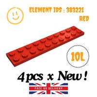 LEGO Part : 4 pcs x 3832 - Plate 2 x 10 - SELECT COLOUR