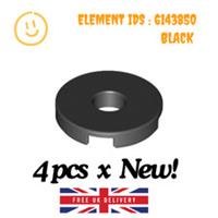 LEGO Part : 4pcs x 15535 - Tile Round 2 x 2 with Hole - SELECT COLOUR