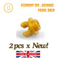 LEGO Part : 2pcs x 5264 - Plate 1x1 Round with Underside Clip - SELECT COLOUR