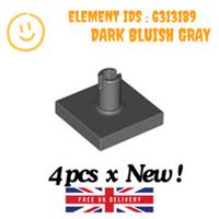 LEGO Part : 4 pcs x 49153 - Tile 2x2 with Vertical Pin - SELECT COLOUR