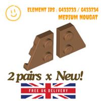 LEGO Part : 2pairs x 24299 and 24307 - Wedge Plate 2 x 2 - SELECT COLOUR