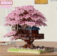 MOC LEGO Cherry Blossom Bonsai Tree 2151pcs Building Block Set - Pink CherryView