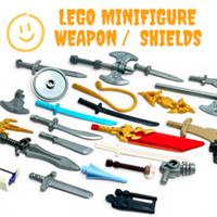 NEW !! LEGO Minifigure Weapon / Shield Multi Option Choose Mix & Save