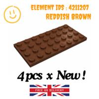 LEGO Part - 4pcs x 3035 - Plate 4 x 8 - SELECT COLOUR