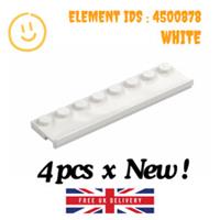 LEGO Part - 4 x 30586 - Plate Special 2 x 8 with Door Rail - SELECT COLOUR