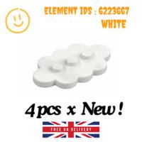 LEGO Part - 4 x 35470 - Plate Special 3 x 5 Cloud 3 Center Stud - SELECT COLOUR