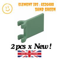LEGO Part - 2 x 80326 - Flag 2x2 Square with Clips - SELECT COLOUR