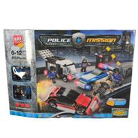 Block Tech Police Mission Road Block Construction Toy Set Building Bricks 2S