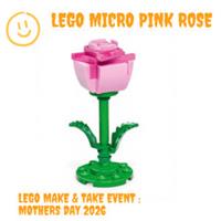 LEGO Exclusive Make and Take : Micro Pink Rose - 6614220 Age 10+ 25pcs