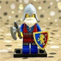 LEGO Castle BAM Minifigures - Medieval Lion Knight - Battle Axe Soldier