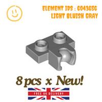 LEGO Part - 8 pcs x 14704 - Plate Special 1 x 2 with Ball Joint Cup Socket