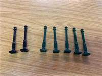 LEGO Lamp Post 2x2x7 with 4 Base Grooves Pack of 1 Pick Colour DARK GREEN/BLACK