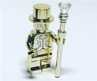 Lego Chrome Plated Mr Gold Mini Figure RARE New!!