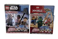 2 Lego Action Packs DK Books Stickers Press Out Action Scenes - New & Sealed.