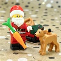 LEGO CITY - Santa Minifigure & baby reindeer with sled - hol362 - 60510